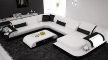 LANGO II BONDED LEATHER CHAISE LOUNGE SUITE( MODEL- G1093) - CHOICE OF LEATHER AND ASSORTED COLOURS AVAILABLE