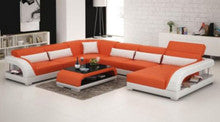 DANDY BONDED LEATHER CHAISE LOUNGE SUITE( MODEL-G1109) - CHOICE OF LEATHER AND ASSORTED COLOURS AVAILABLE