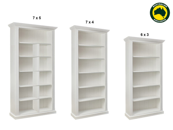 ANTALYA (AUSSIE MADE) HIGHLINE BOOKCASE COLLECTION - ASSORTED PAINTED COLOURS