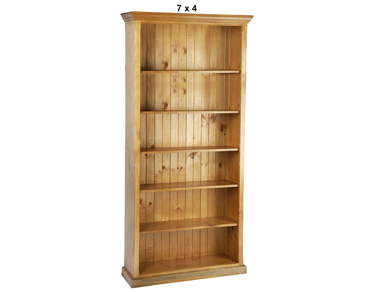 ANTALYA (AUSSIE MADE) TRIPLE TOP STANDARD HIGHLINE BOOKCASE WITH 40MM FACINGS COLLECTION - ASSORTED STAINED COLOURS - STARTING FROM $599