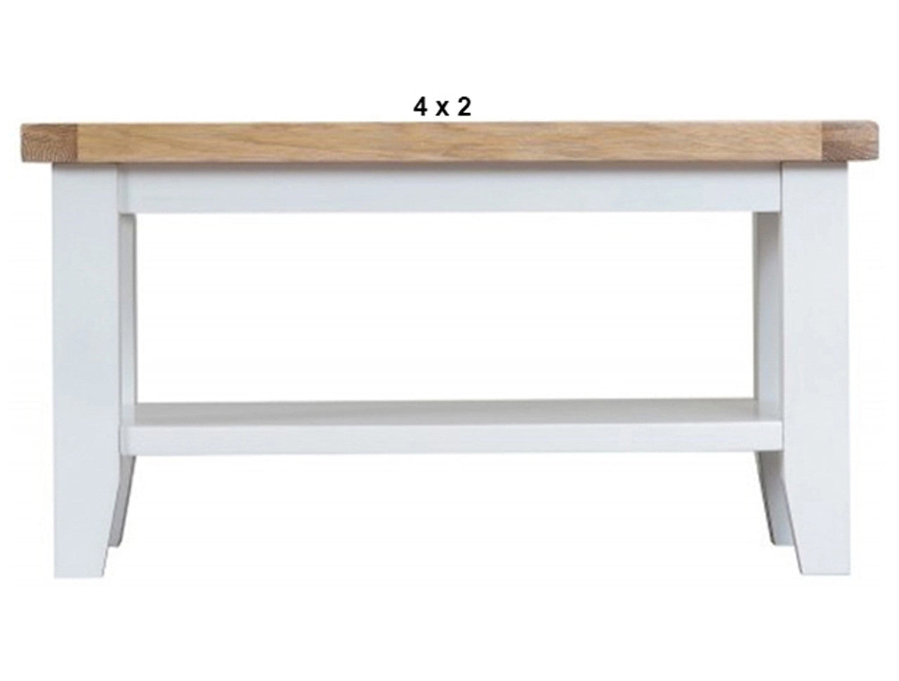 ARBETTA (AUSSIE MADE) COFFEE TABLE WITH MAGAZINE RACK COLLECTION - ASSORTED PAINTED / STAINED COLOURS - STARTING FROM $599