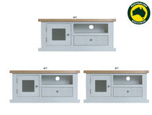 ARBETTA (AUSSIE MADE) TV UNIT WITH 1 DOOR / 1 DRAWER WITH KICKBOARD COLLECTION - ASSORTED PAINTED / STAINED COLOURS - STARTING FROM $799