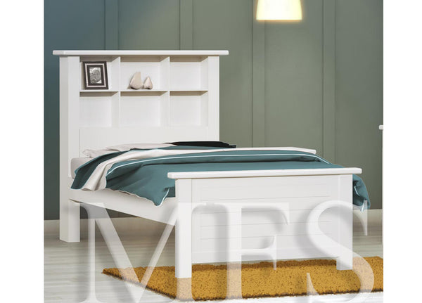 KING SINGLE ASPIRE / DAMION (AUSSIE MADE) BOOKEND BED FRAME - ASSORTED PAINTED COLOURS