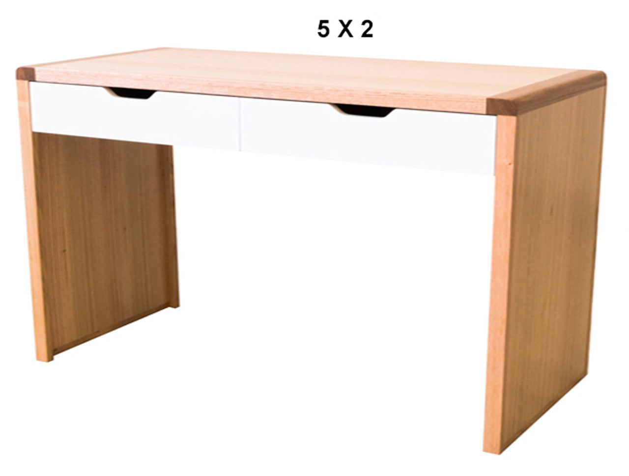 AVALON (AUSSIE MADE) 2 DRAWER DESK - TASSIE OAK COMBINATION - ASSORTED PAINTED COLOURS - STARTING FROM $799