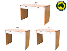 AVALON (AUSSIE MADE) 2 DRAWER DESK - TASSIE OAK COMBINATION - ASSORTED PAINTED COLOURS - STARTING FROM $799