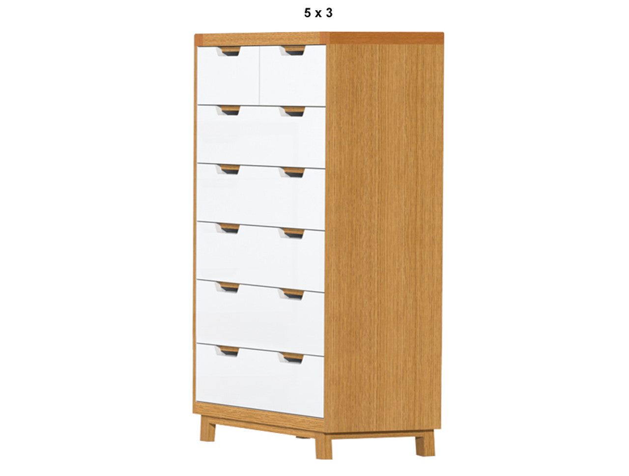 AVALON (AUSSIE MADE) 6 DRAWER TALLBOY COLLECTION - TASSIE OAK / CUSTOM-WOOD COMBINATION - ASSORTED STAINED / PAINTED COLOURS - STARTING FROM $1699