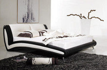 QUEEN BRYMO LEATHERETTE BED (B002) - ASSORTED COLORS AVAILABLE