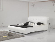 QUEEN JARRET LEATHERETTE BED (B012) - ASSORTED COLORS AVAILABLE