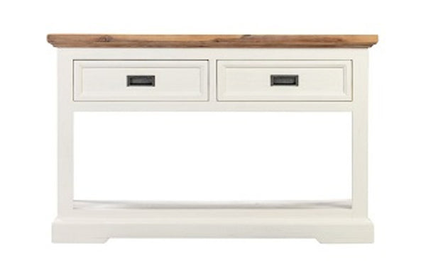 BALMAIN (AUSSIE MADE) CONSOLE TABLE WITH 2 DRAWERS - ASSORTED PAINTED COLOURS OR TWO TONE