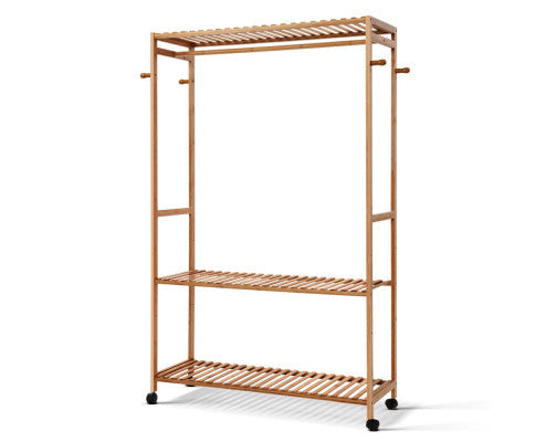 HARRIS BAMBOO CLOTHES RACK - NATURAL