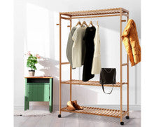 HARRIS BAMBOO CLOTHES RACK - NATURAL