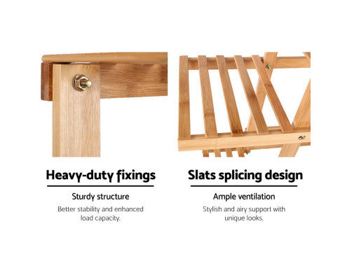 HARRIS 6-TIER SHELVING BAMBOO PLANT STAND - NATURAL