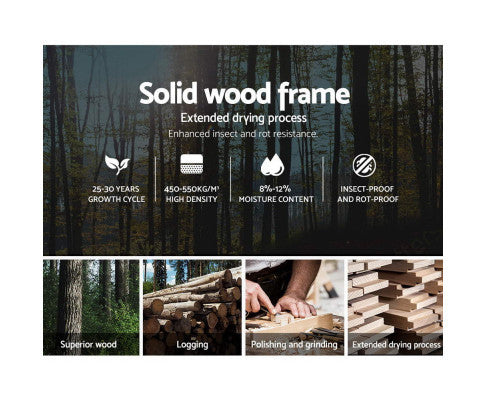 DOUBLE JACOB FABRIC GAS-LIFT STORAGE BED - CHARCOAL