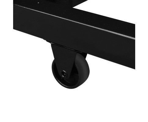 KING SINGLE FLEET LEATHERETTE BED WITH SINGLE TRUNDLE BED - BLACK