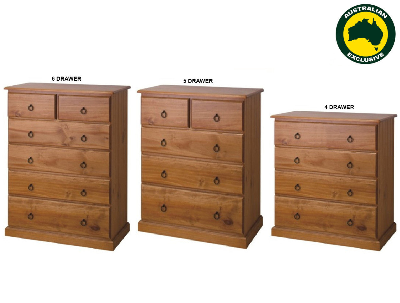 BRIDGESTONE (AUSSIE MADE) TALLBOY COLLECTION - ASSORTED STAINED COLOURS - STARTING FROM $600