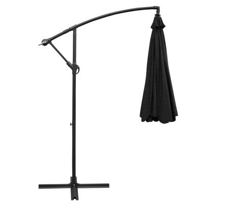 WISTERIA OUTDOOR UMBRELLA - BLACK