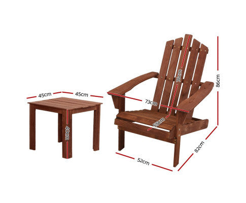 HADLEY OUTDOOR LOUNGE SETTING - BROWN