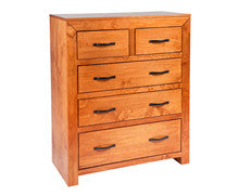 BUSTIN 5 DRAWER SPLIT TOP TALLBOY - 1180(H) X 940(W) - (6-18-1-14-11) - BALTIC(#503)