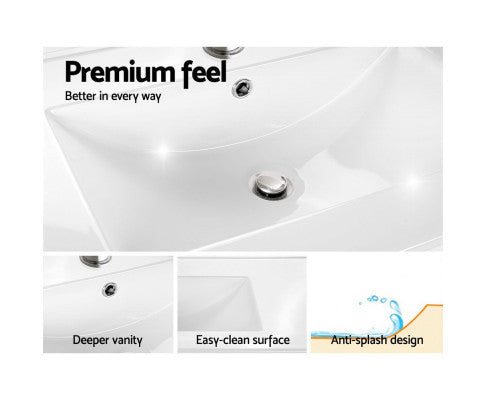 PERNELLE BATHROOM VANITY CABINET UNIT - HIGH GLOSS WHITE