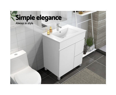 PERNELLE BATHROOM VANITY CABINET UNIT - HIGH GLOSS WHITE