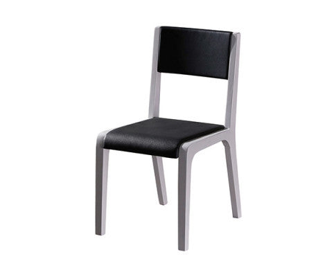 KELBY (SET OF 2) LEATHERETTE DINING CHAIR - BLACK & WHITE