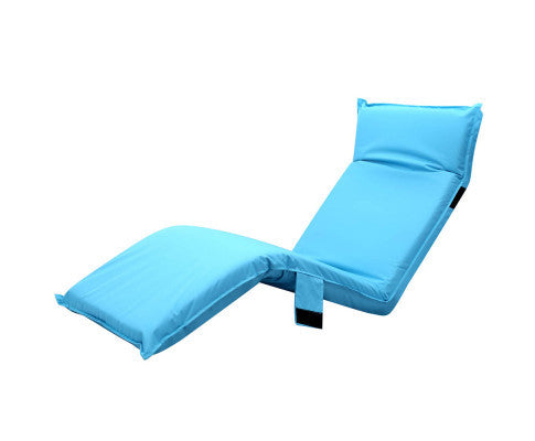 KENDRA INDOOR/ OUTDOOR ADJUSTABLE LOUNGE SOFA BED - BLUE