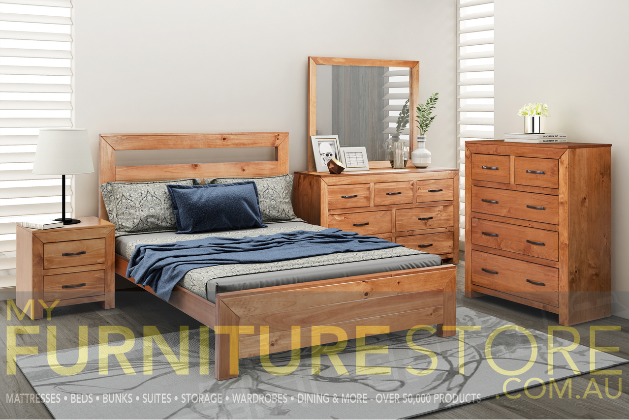 KING SINGLE BUSTIN BED - (6-18-1-14-11) - BALTIC (#503)