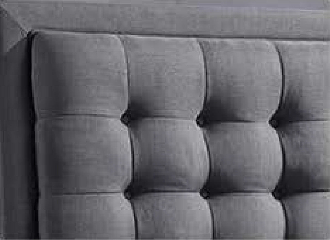 QUEEN ANAHEIM LEATHERETTE / LINEN / VELVET BED - ASSORTED COLOURS