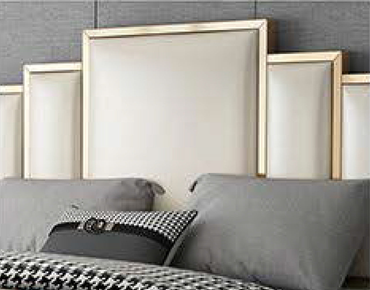KING SINGLE TIBURON LEATHERETTE / LINEN / VELVET FANCY BED WITH METAL BEDHEAD FRAME - ASSORTED COLOURS