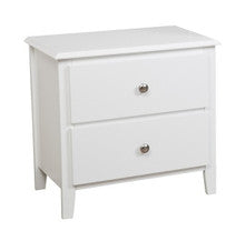 ARIANNE (AUSSIE MADE) 2 DRAWER BEDSIDE TABLE - 585(H) x 600(W) - ASSORTED COLOURS