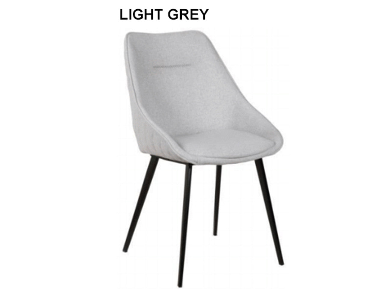 BELLAGIO FABRIC LINEN DINING CHAIR - ASSORTED COLOURS