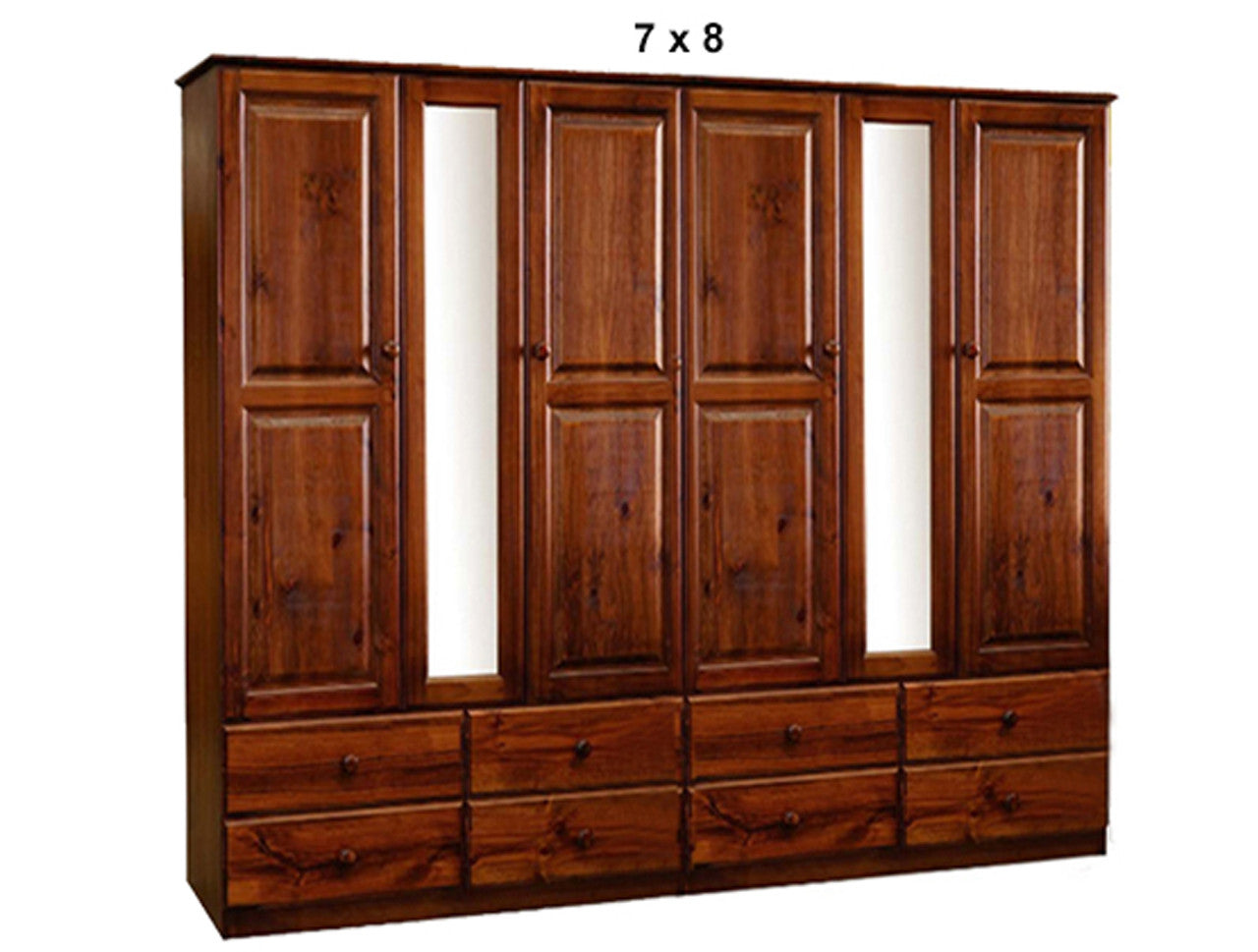 BENEDICT (AUSSIE MADE) MIRRORED WARDROBE COLLECTION - ASSORTED STAINED COLOURS - STARTING FROM $2999