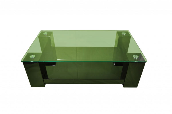 BLACK WINNIE RECTANGULAR COFFEE TABLE - 1380(W) X 800(D) - HIGH GLOSS BLACK