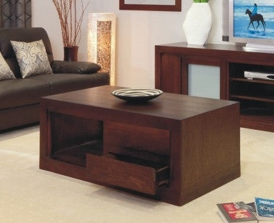 BRESSINGTON COFFEE TABLE WITH 2 DRAWERS - 1200(W) X 700(D) - CHOICE OF COLOURS