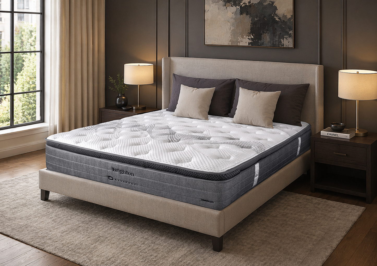 Double Brighton Euro Top Pocket Spring Mattress - Firm