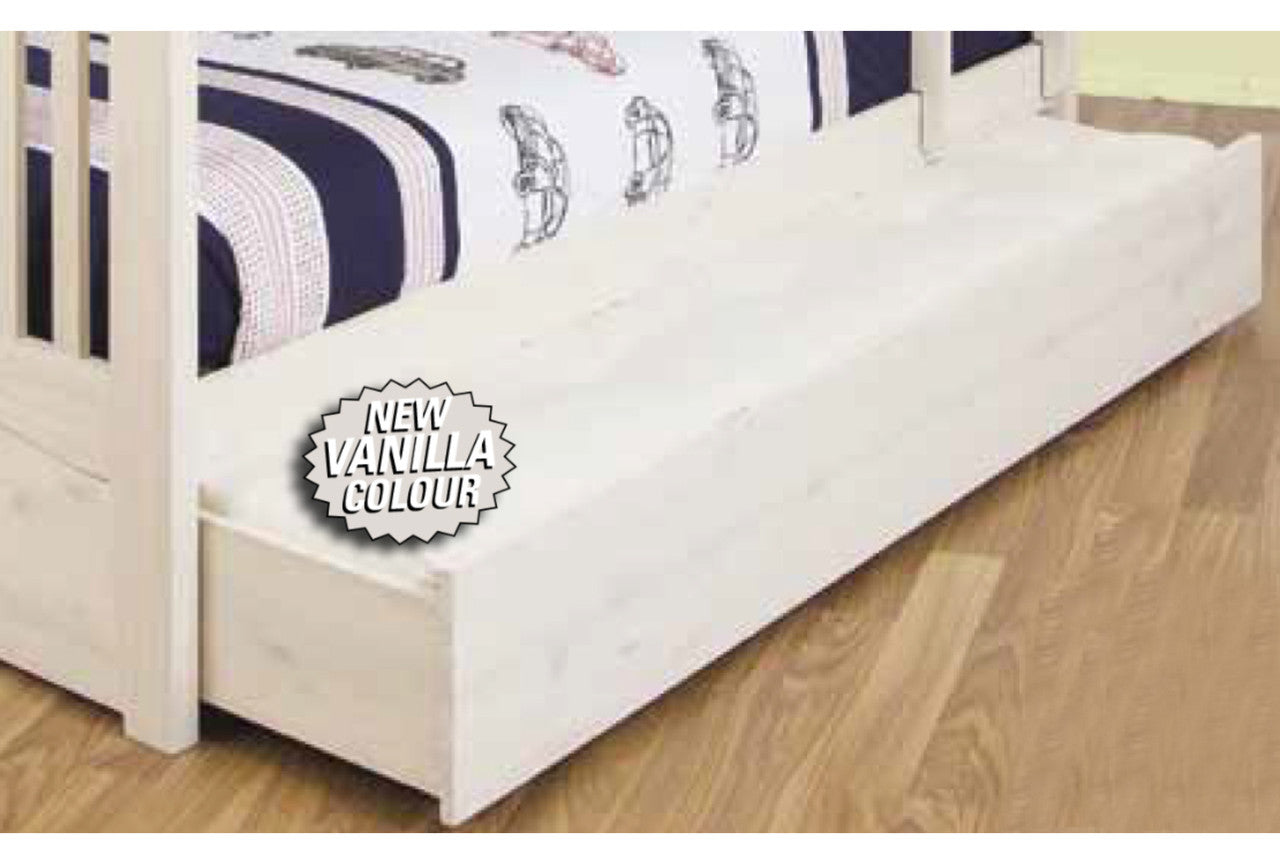 SINGLE VERONA TRUNDLE BED - VANILLA