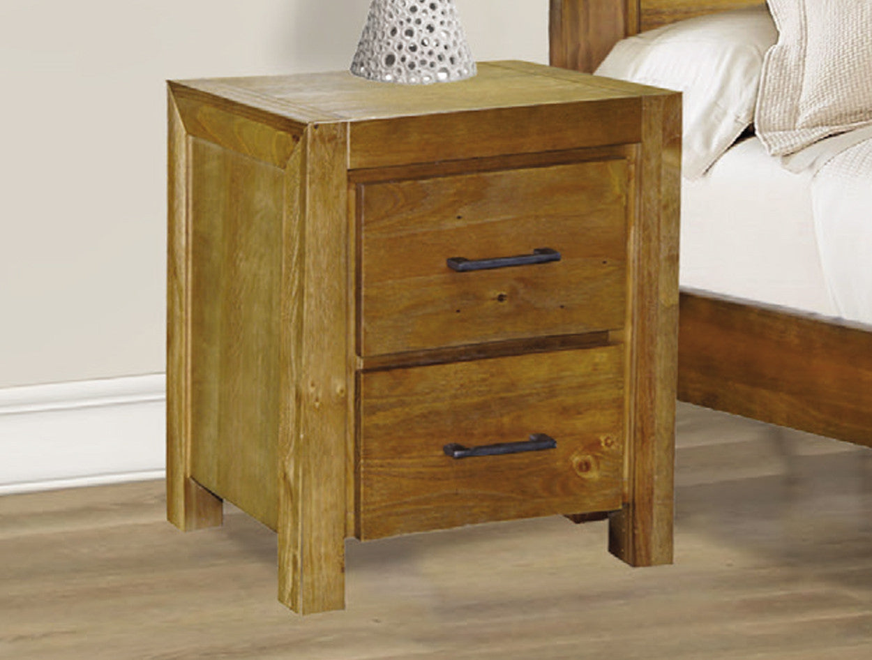 CLAYTON QUEEN 5 PIECE (DRESSER) BEDROOM SUITE WITH BOOKCASE BEDHEAD - BRUSH BOX
