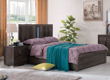 YONKERS KING 3 PIECE (BEDSIDE) BEDROOM SUITE - CHARCOAL