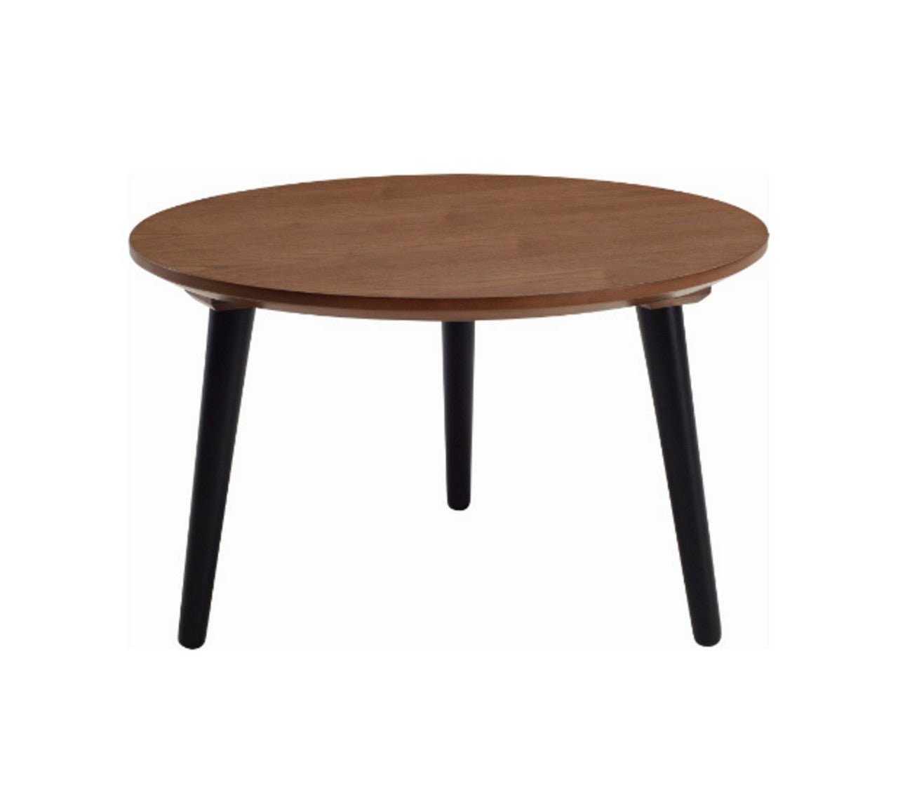 CARSYN ROUND COFFEE TABLE - 600(W) X 600(D) - COCOA