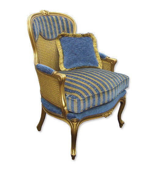 HALF CANE LOUIS XV (CH006N) ARM CHAIR