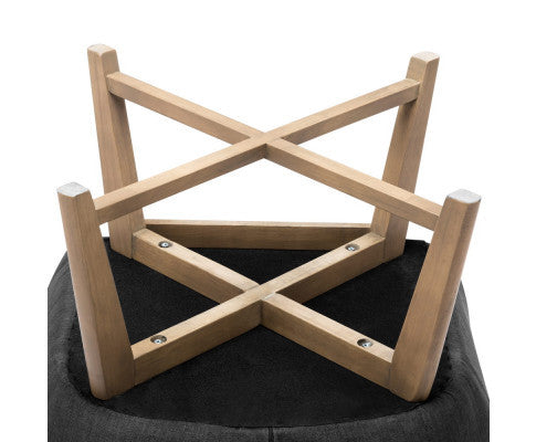 ACCON FABRIC LOUNGE ARMCHAIR - CHARCOAL