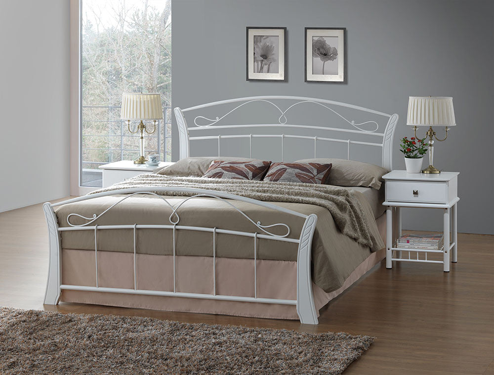 DOUBLE CHESTER BED - WHITE