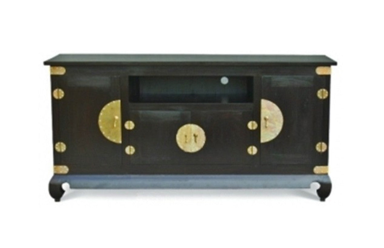 CHINESE 4 DOOR ENTERTAINMENT UNIT (SB 400 CSN) -1820(W) - MAHOGANY OR CHOCOLATE