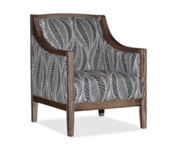 CLANCY ACCENT CHAIR LEAF FABRIC - AS PICTURED