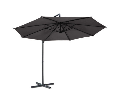 WISTERIA OUTDOOR UMBRELLA - CHARCOAL