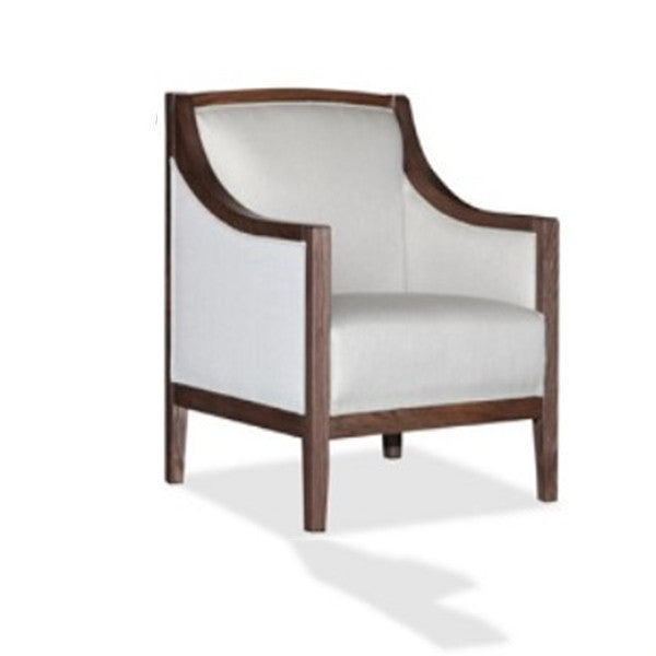 CLANCY ACCENT CHAIR CREAM FABRIC - AS PICTURED