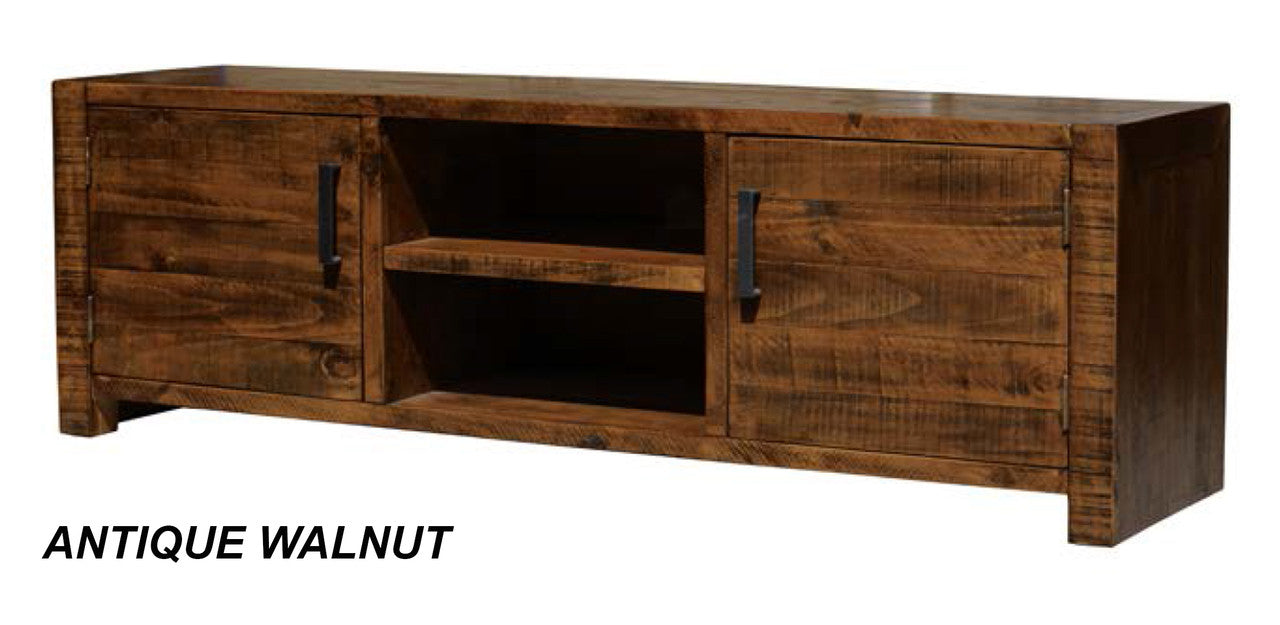 CUMBERLAND 1600L ENTERTAINMENT UNIT - ANTIQUE BARLEY OR AGED WALNUT