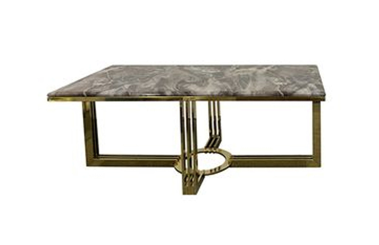 CYRENE COFFEE TABLE - TITANIUM GOLD