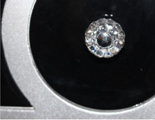 ART MICA BLACK MIRROR 6 DRAWERS DRESSING TABLE - 844(H) X 1170(W) - BLACK