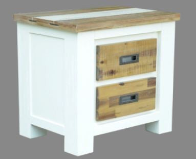 MERIDIEN 2 DRAWERS BEDSIDE TABLE (MODEL- 1-3-20-15-14-1)
